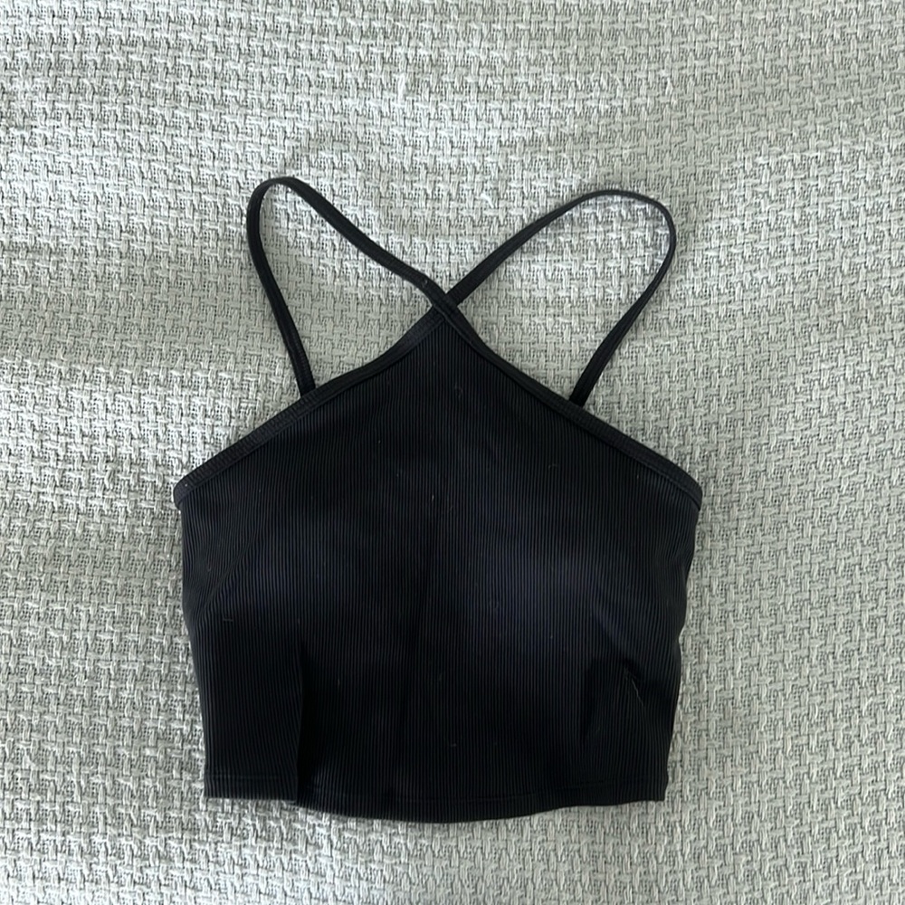 Alo yoga goddess ribbed crop top